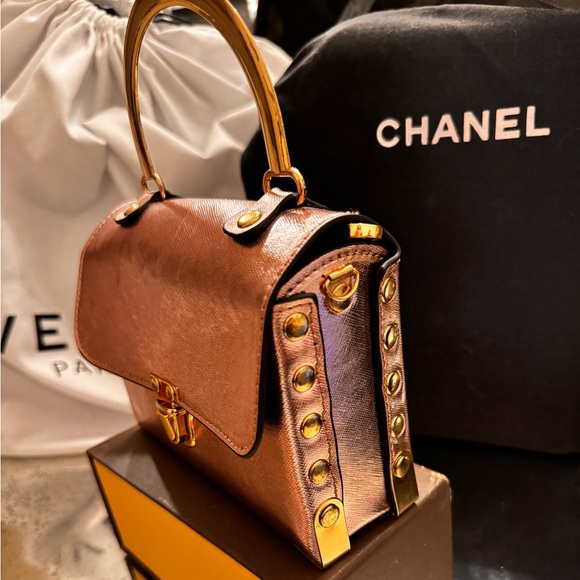 Rose gold miniature tote/crossbody - Picture 4 of 7